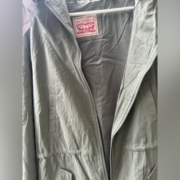 New with tags Levi Strauss zip jacket. Sea green. Hood. - Picture 5 of 11